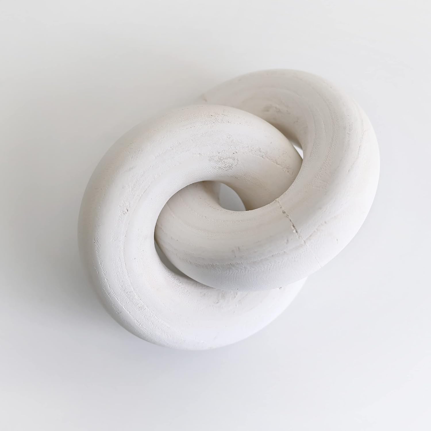 White Knot Decor Coffee Table Decor / Natural