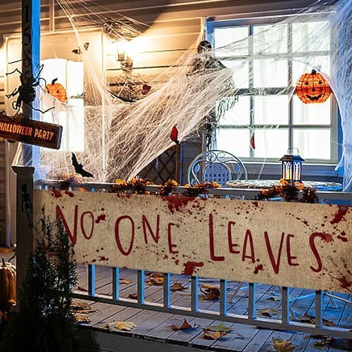 71" x 20" Halloween Bloody Banner, Extra Large Halloween Yard Sign Banner