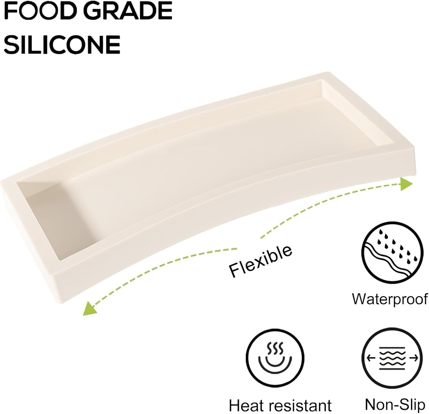 Bathroom Tray / Beige / 9.8 x 4.7