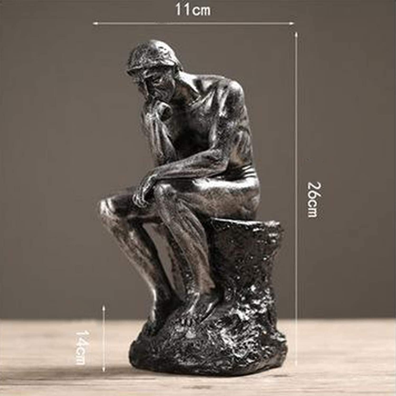 Thinker Figurine Vintage Style Thinker Statues Thinking Man Figurines Desktop Sculpture