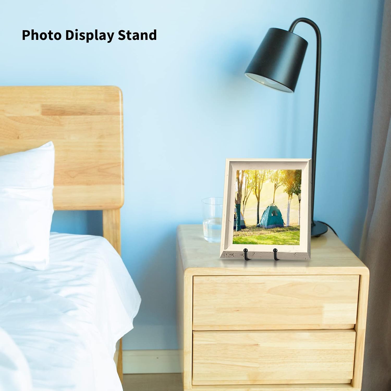 Metal Display Stands Plate Holder Display Stands for Picture / Black / 6 Inch / Set of 5