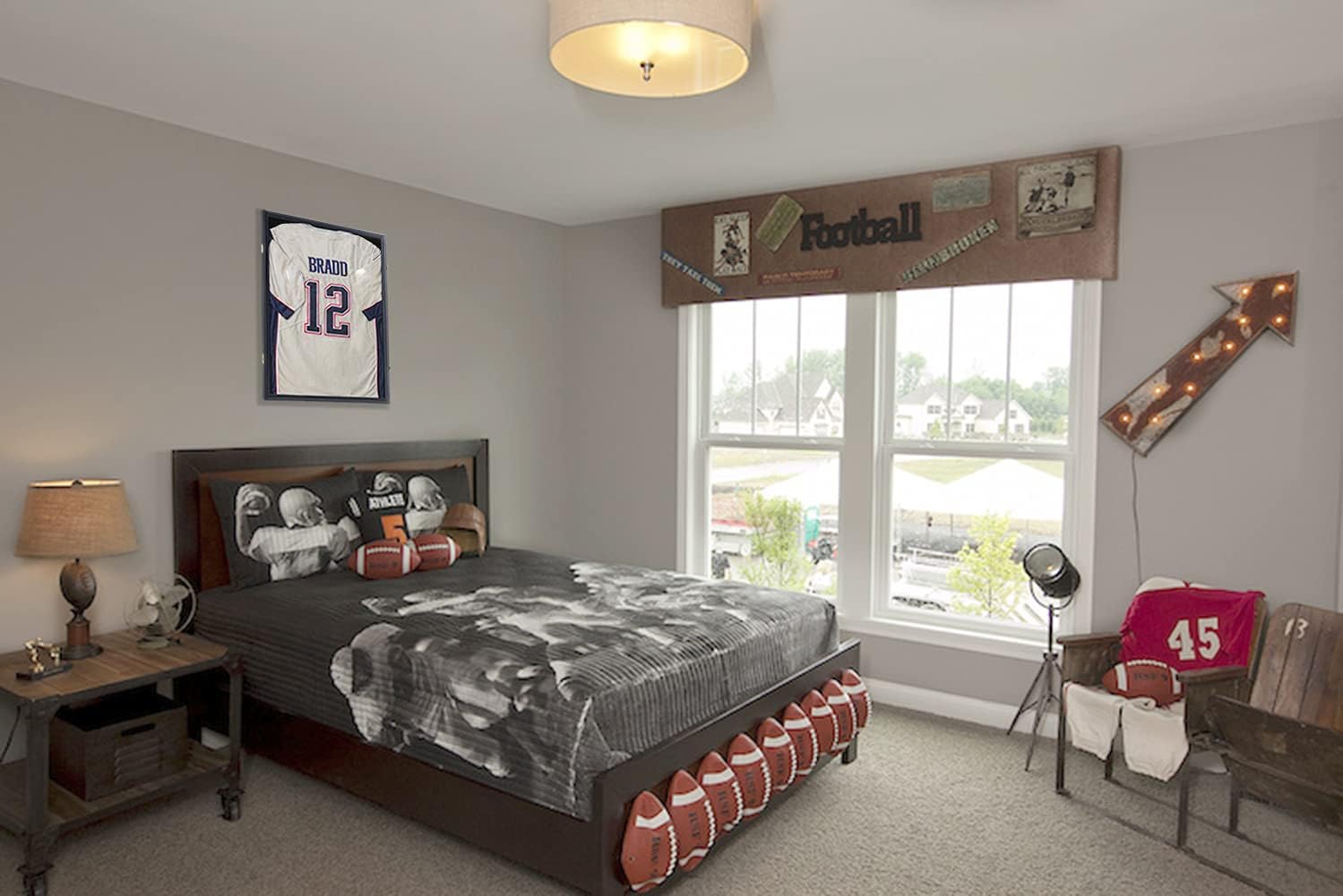 KCRasan Jersey Display Frame Case - Large Lockable Frames Shadow Box | UV Protection for Baseball Basketball Football