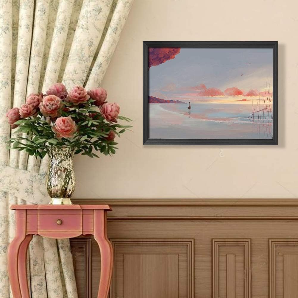 Giftgarden Black 18x24 Picture Frame 7 Pack Large 24x18 Poster Frames for Wall Portrait Landscape Display