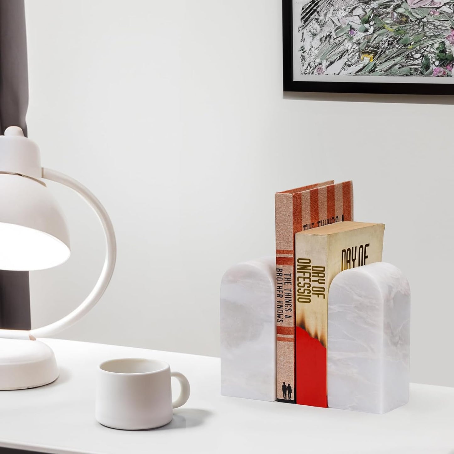 Decorative Book Ends / Natural