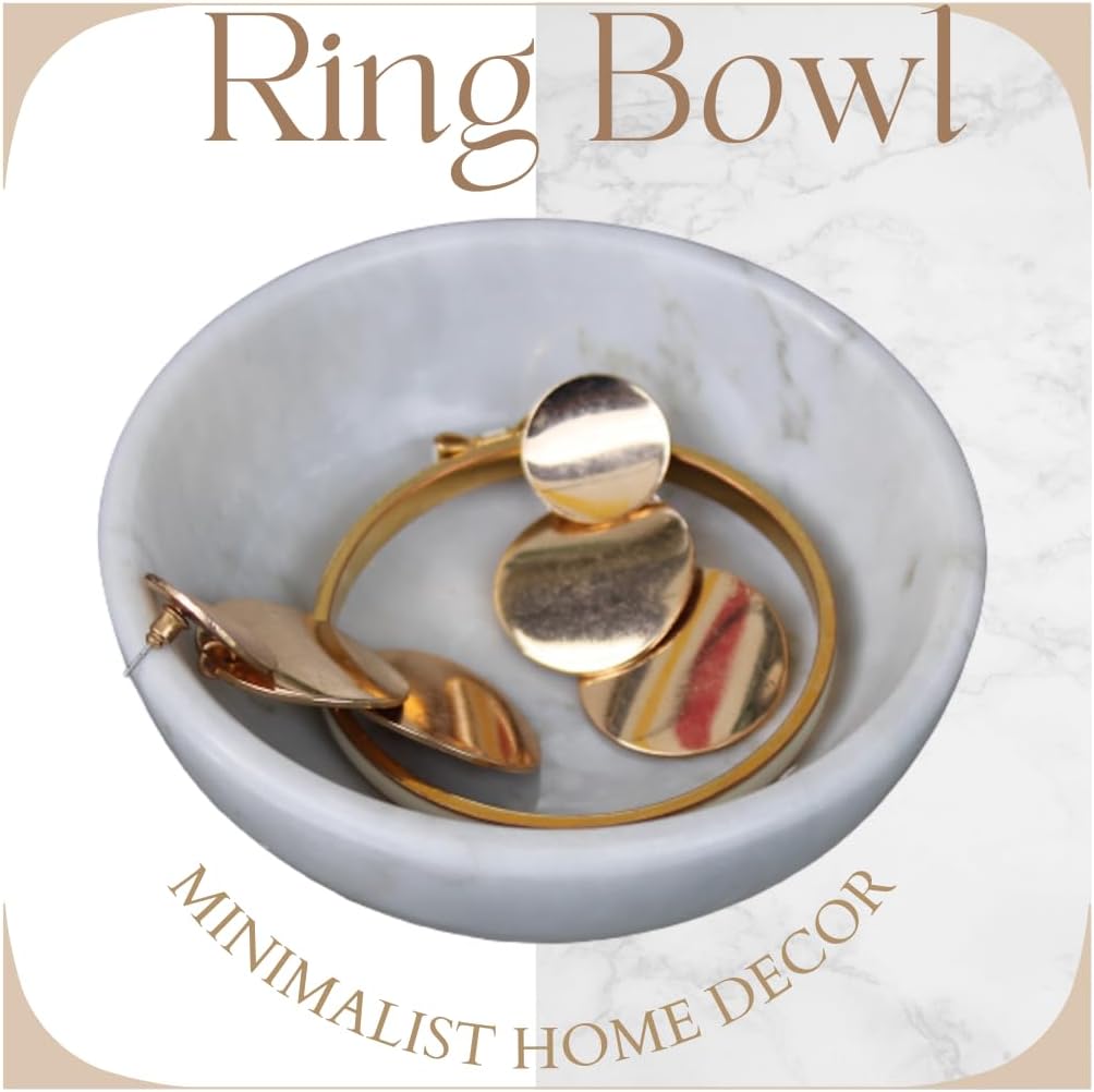 Ring Holder / Jewelry Tray / White Cotton