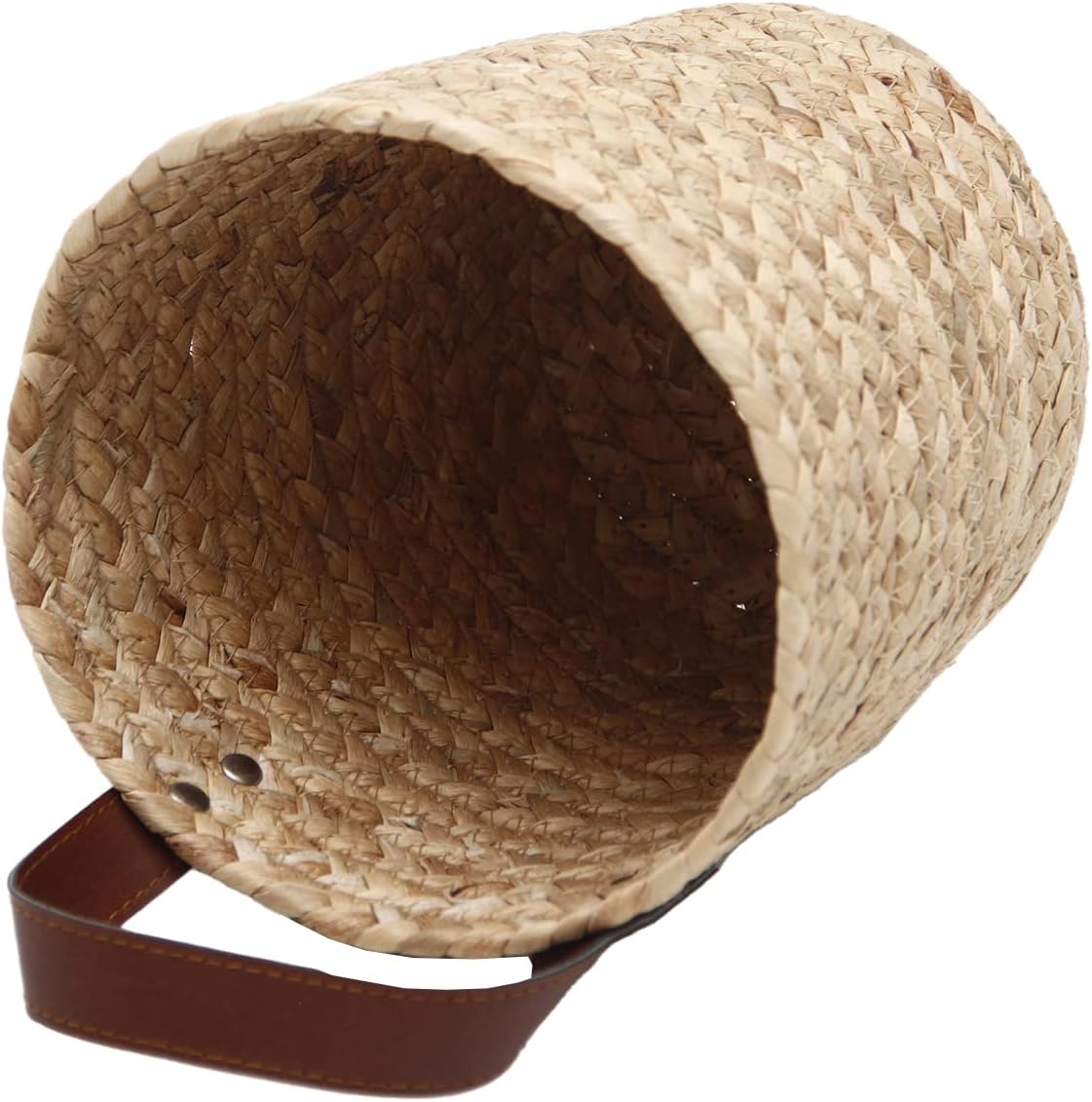 YRMT Water Hyacinth Hanging Storage Baskets Woven Wall Hanging Baskets for Organizing / Set of 2