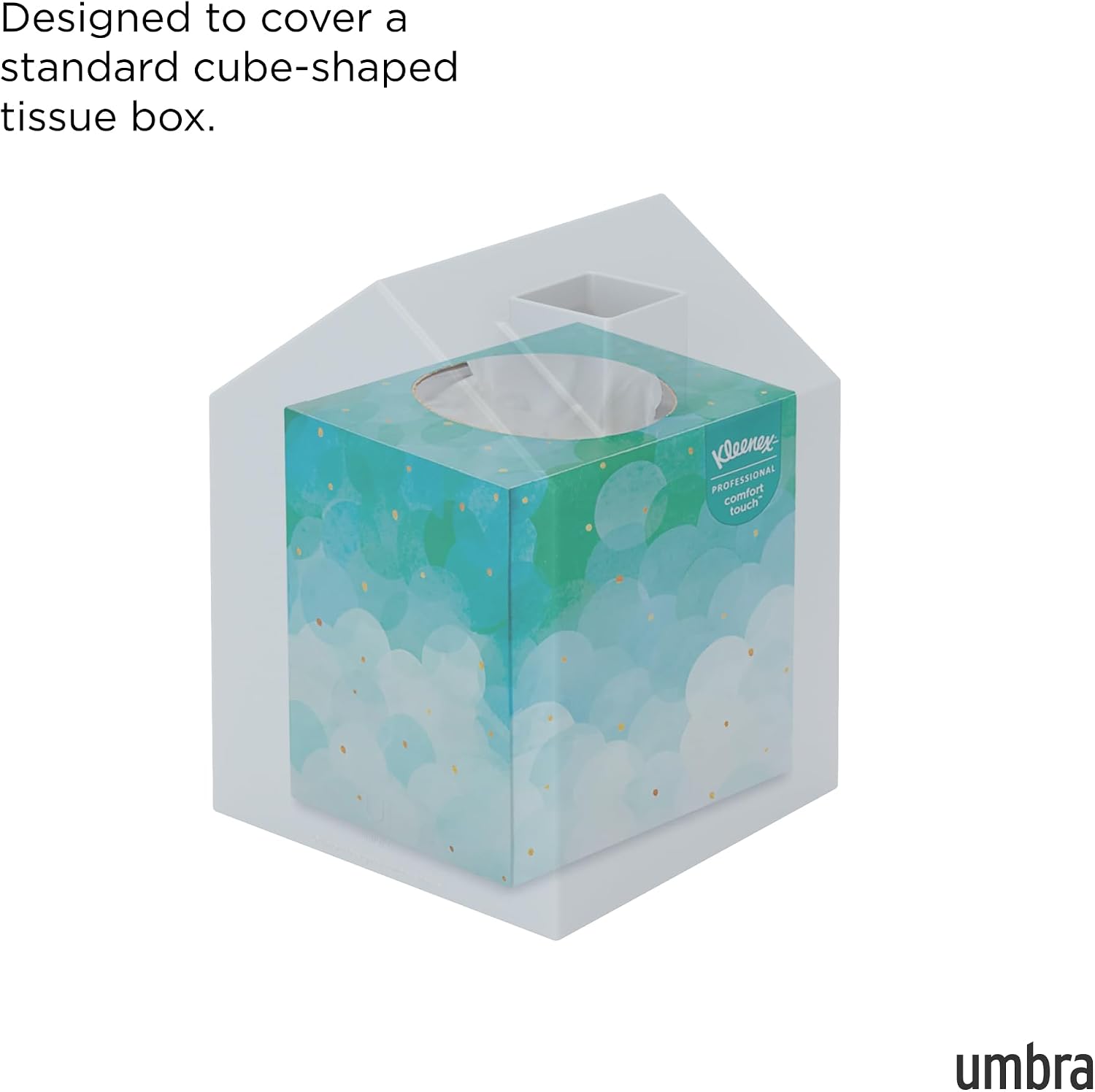 Casa Tissue Box Cover â€" Modern House-Shaped Tissue Box Holder for Standard Square Boutique Tissue