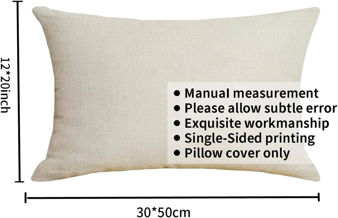 Boho Abstract Tufted Lumbar Pillow Cover / Ginger / 12 x 20
