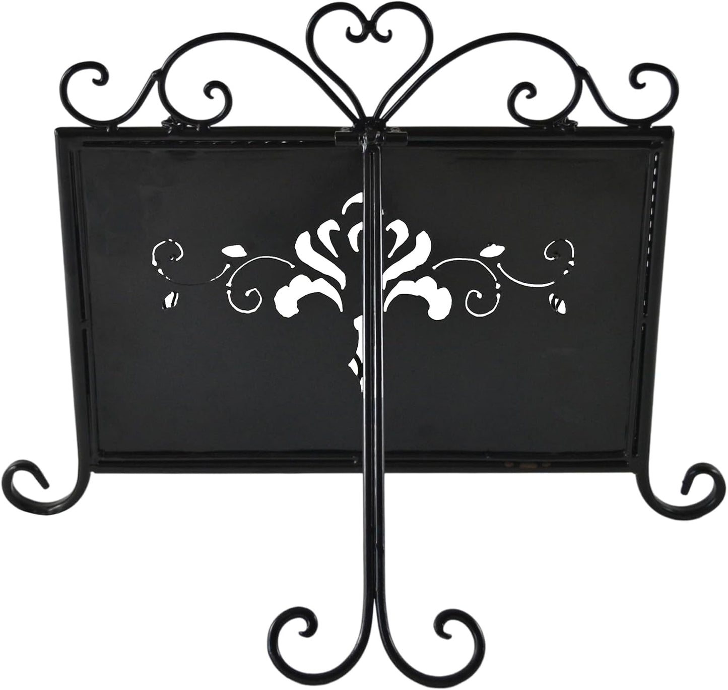 Westcharm Holiday Gift - Antique Metal Kitchen Cookbook Stand, Recipe Book Holder, iPad Holder, Cookery Book Easel with