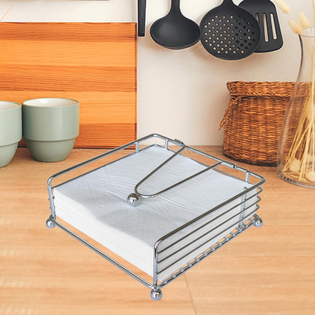 Napkin Holder / Square Cocktail Paper Holder of Elegant