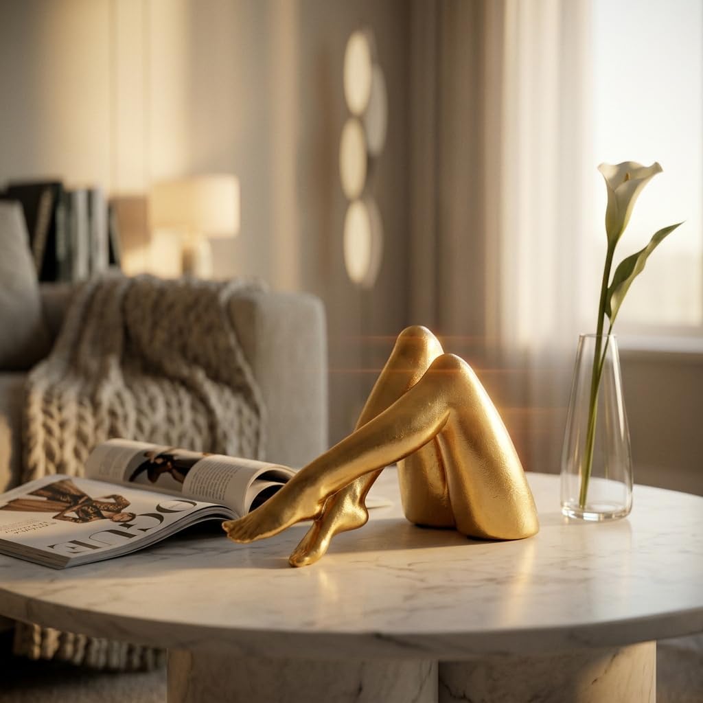 Hand-Applied Leaf Finish Type / Side-lying Legs / Gold