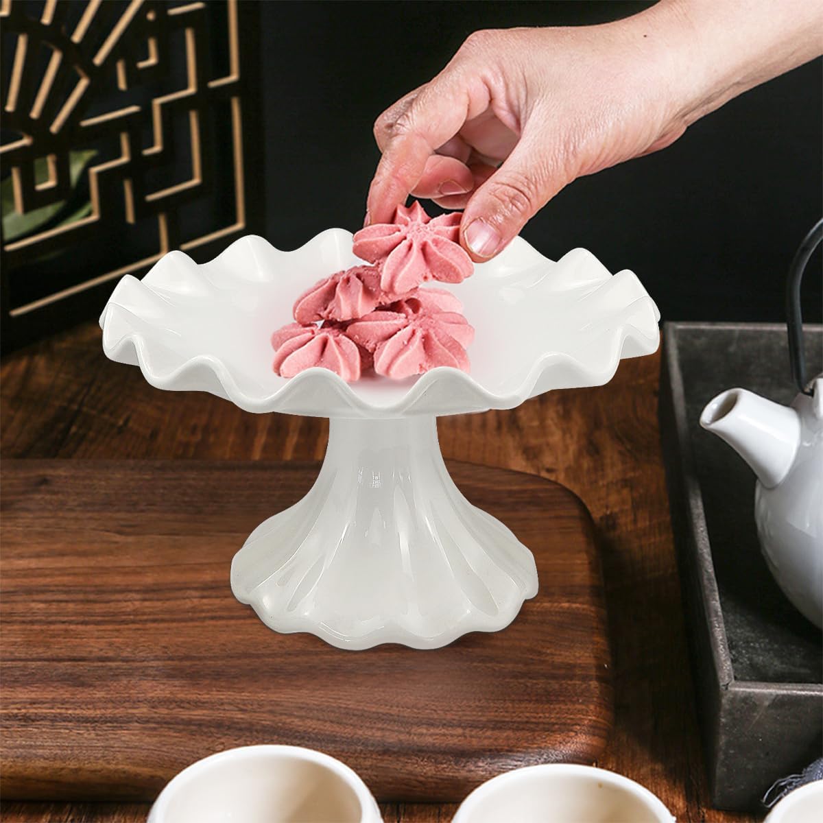 Ceramic Cake Stand / White