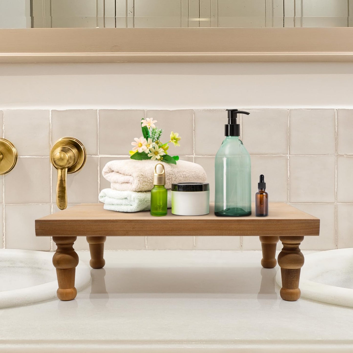 Farmhouse Pedestal Stand / Wood