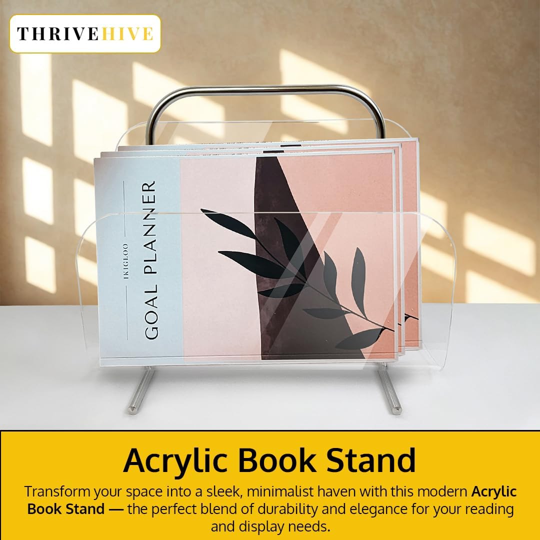 Acrylic Book Holder Stand Magazine Display Holder