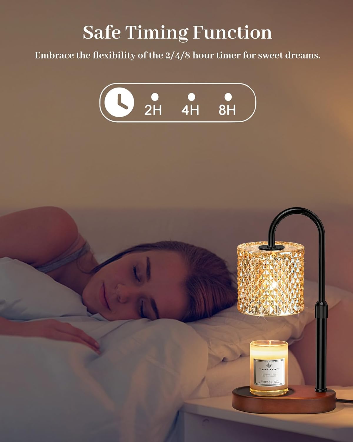 Engpure Candle Warmer Lamp with Timer Dimmer Height Adjustable for Women Birthday Gift, Mothers Day Gift, House Warming