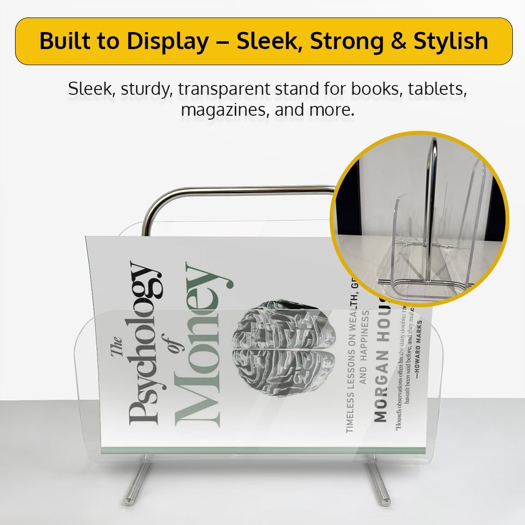 Acrylic Book Holder Stand Magazine Display Holder