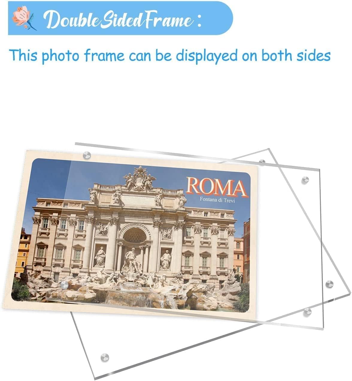 Acrylic Picture Frames / 4 x 6 / Clear / Set of 5