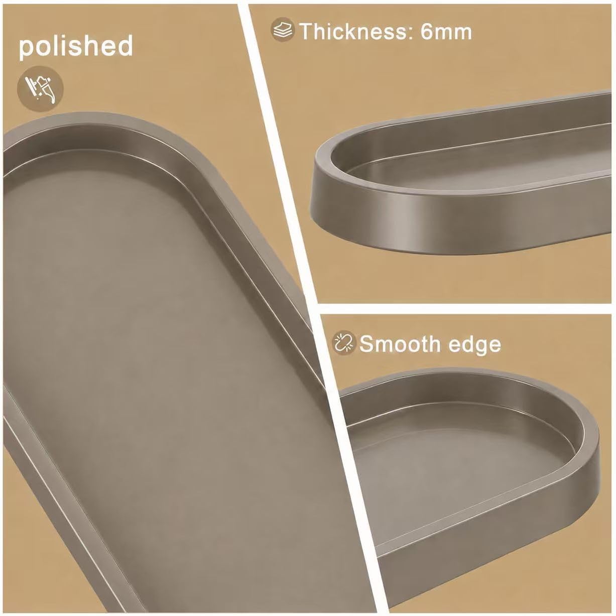 Soap Tray / Table Tray / 10.1 x 5 x 1 / Coffee