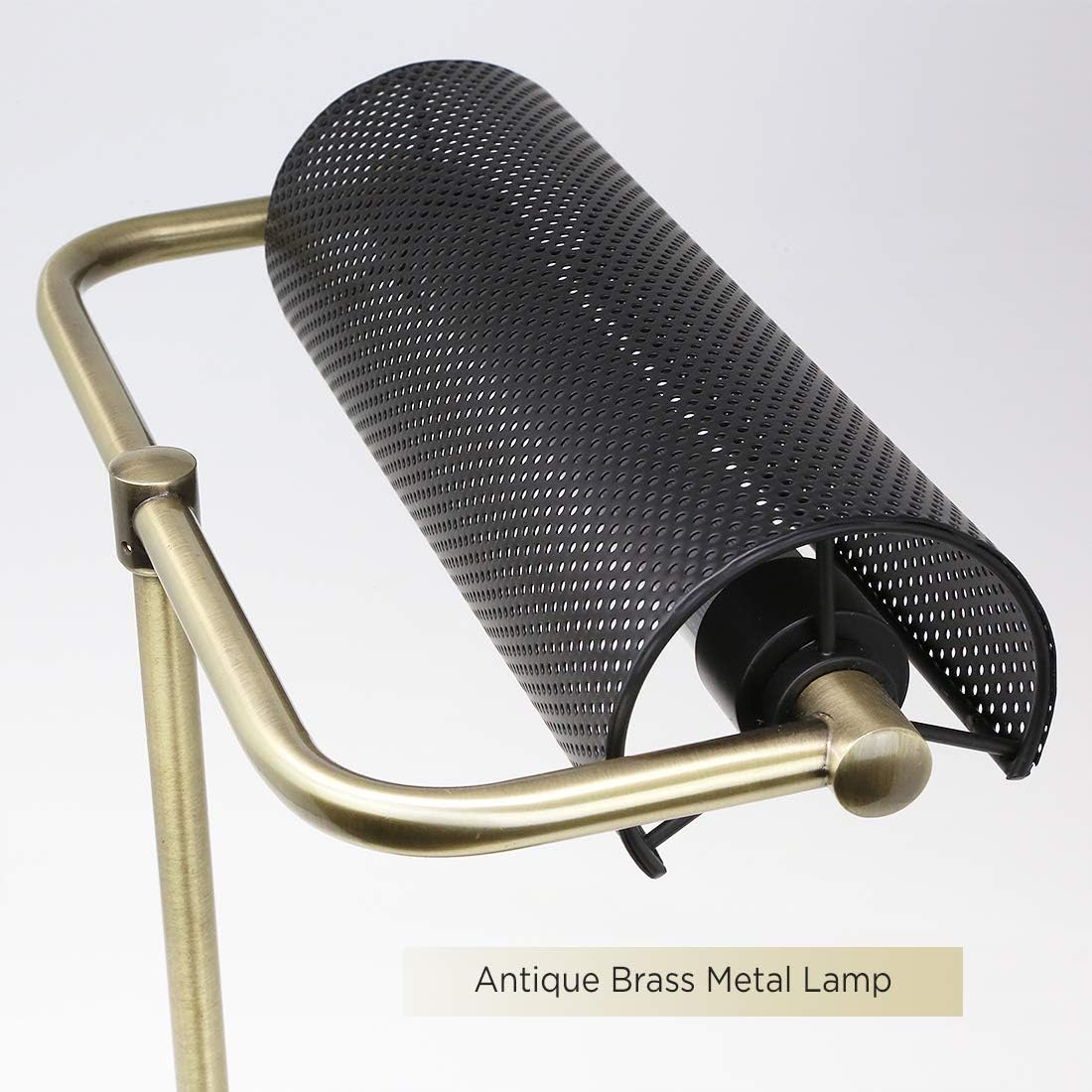 O’Bright LED Desk Lamp with USB Charging Port, Metal Lamp, Flexible Swivel Arms, Soft White LED Reading Light (3000K)