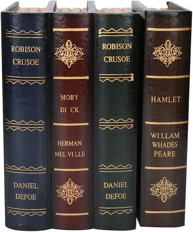 Antique Decorative Book Boxes
