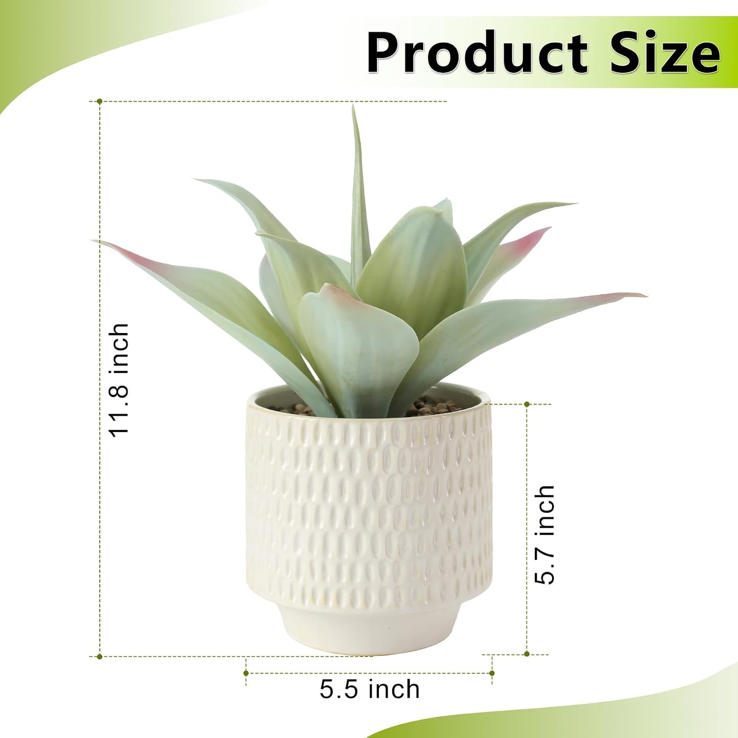 11.8" Artificial Agave Plant