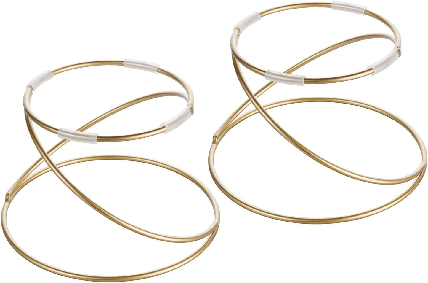 Modern Wire Metal Pizza Stand Tray Pedestal Rest / Gold / 7 Inch