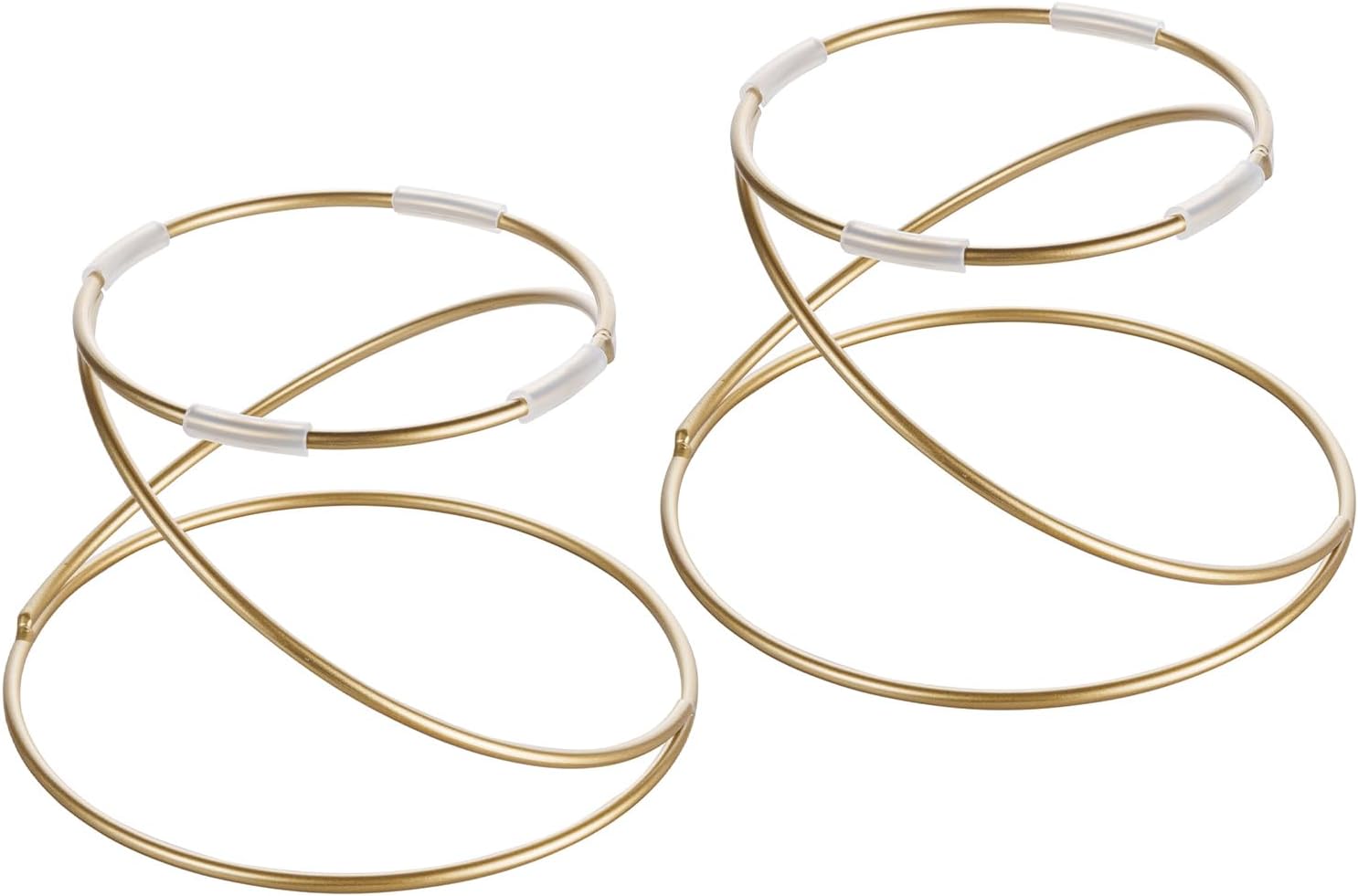 Modern Wire Metal Pizza Stand Tray Pedestal Rest / Gold / 7 Inch