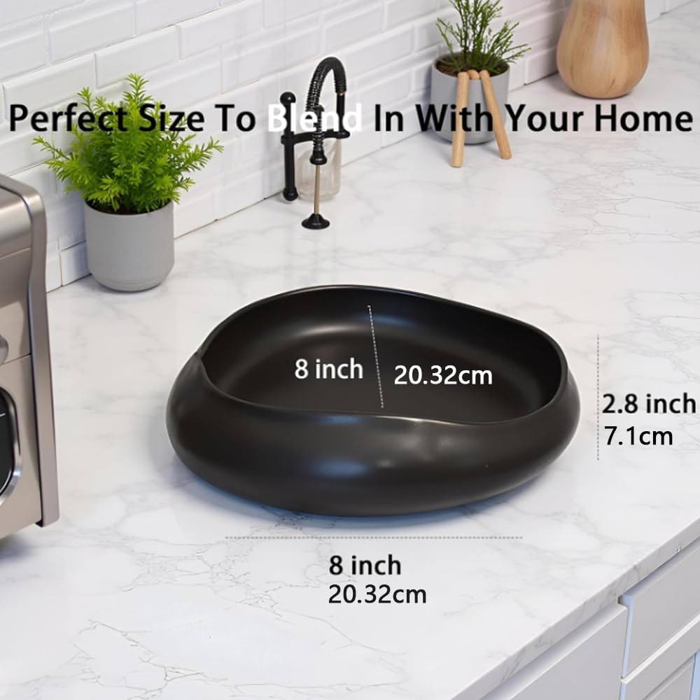 Ceramic Fruit Bowl / Black