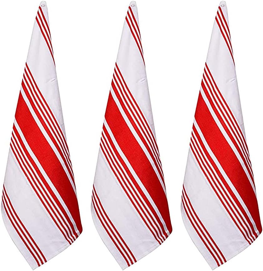 Urban Villa Kitchen Towels Cotton Dish Towels 20”x30” (Set of 3) Chillired