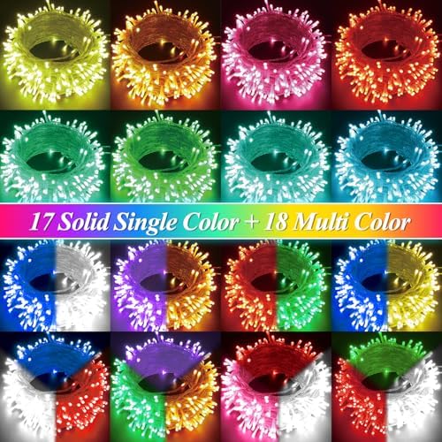 LitHome Color Changing Christmas String Lights with Remote, 99Ft 300 LED