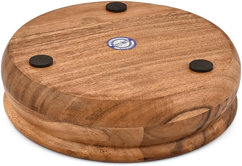 Decorative Bowl Acacia Wood Wooden Catchall Bowl for Entryway / 8 x 8 x 2.5