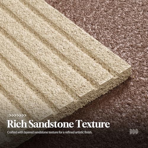 Large Brown 3D Textured Wall Art, Minimalist Neutral Artworks for Walls