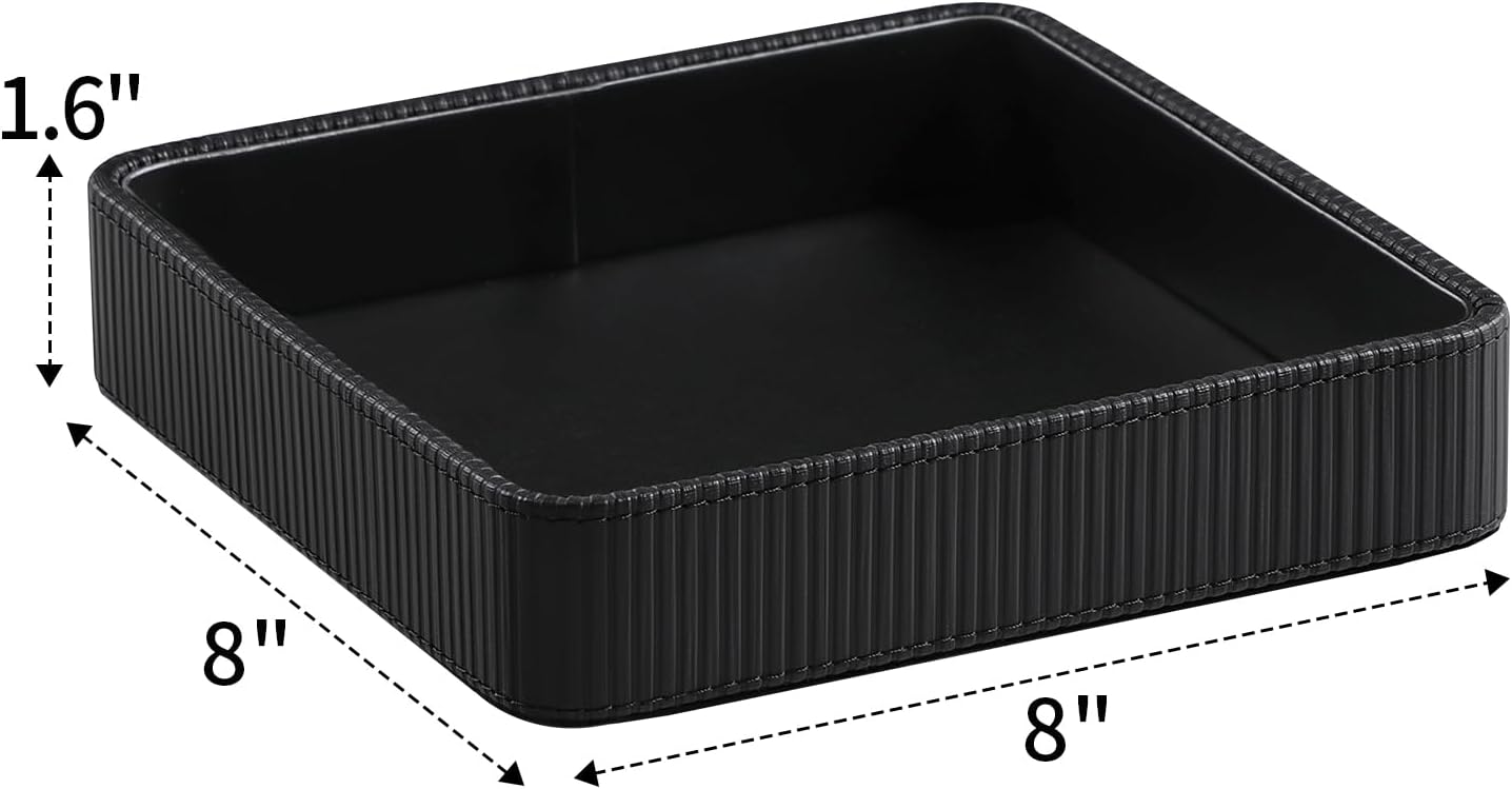 Small Valet Tray / Black / 8 x 8
