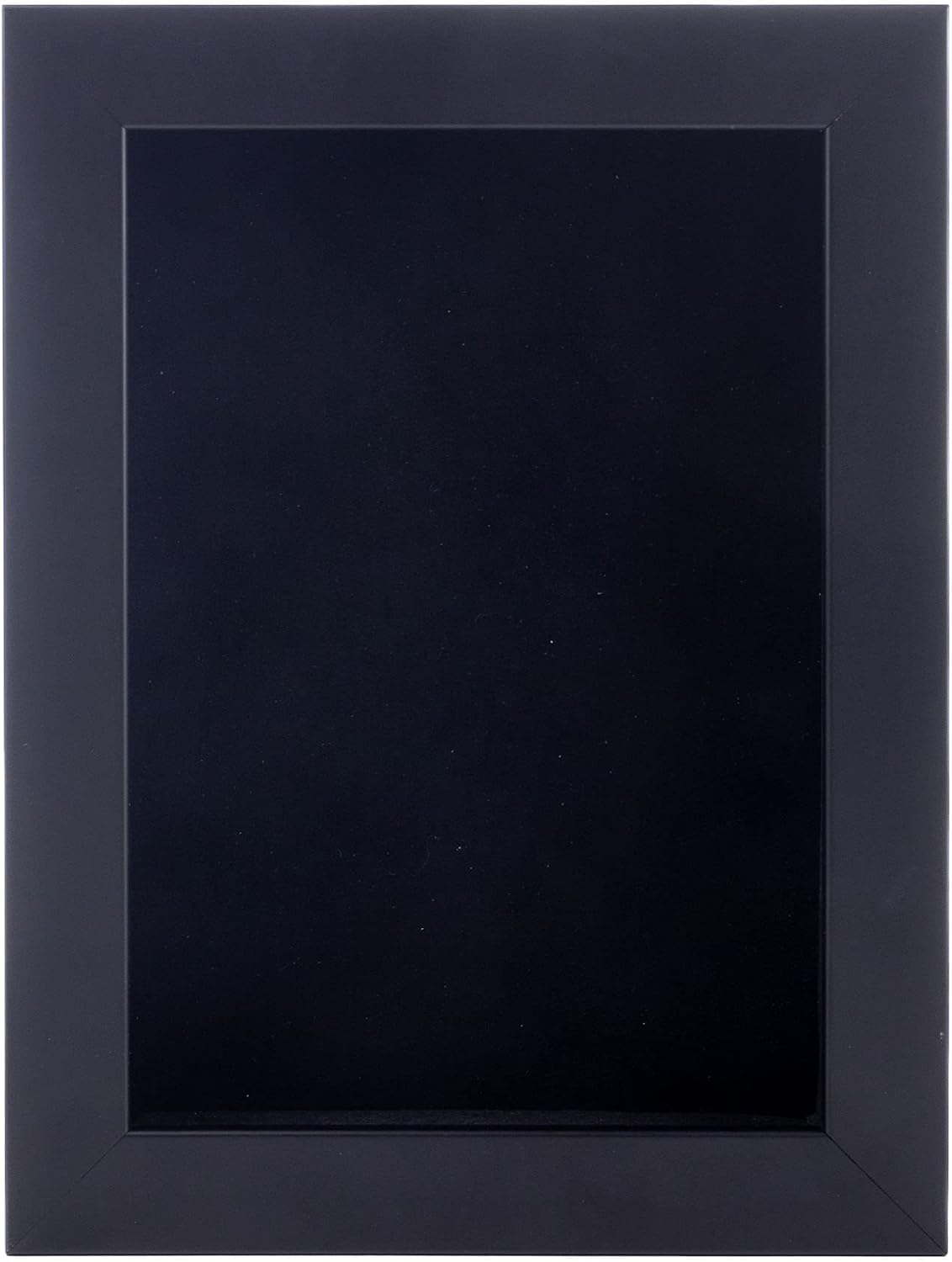 6x8 Shadow Box Frame Black Wood | with a 3/4" Usable Display Depth | Includes a Black Real Suede Texture Acid-Free