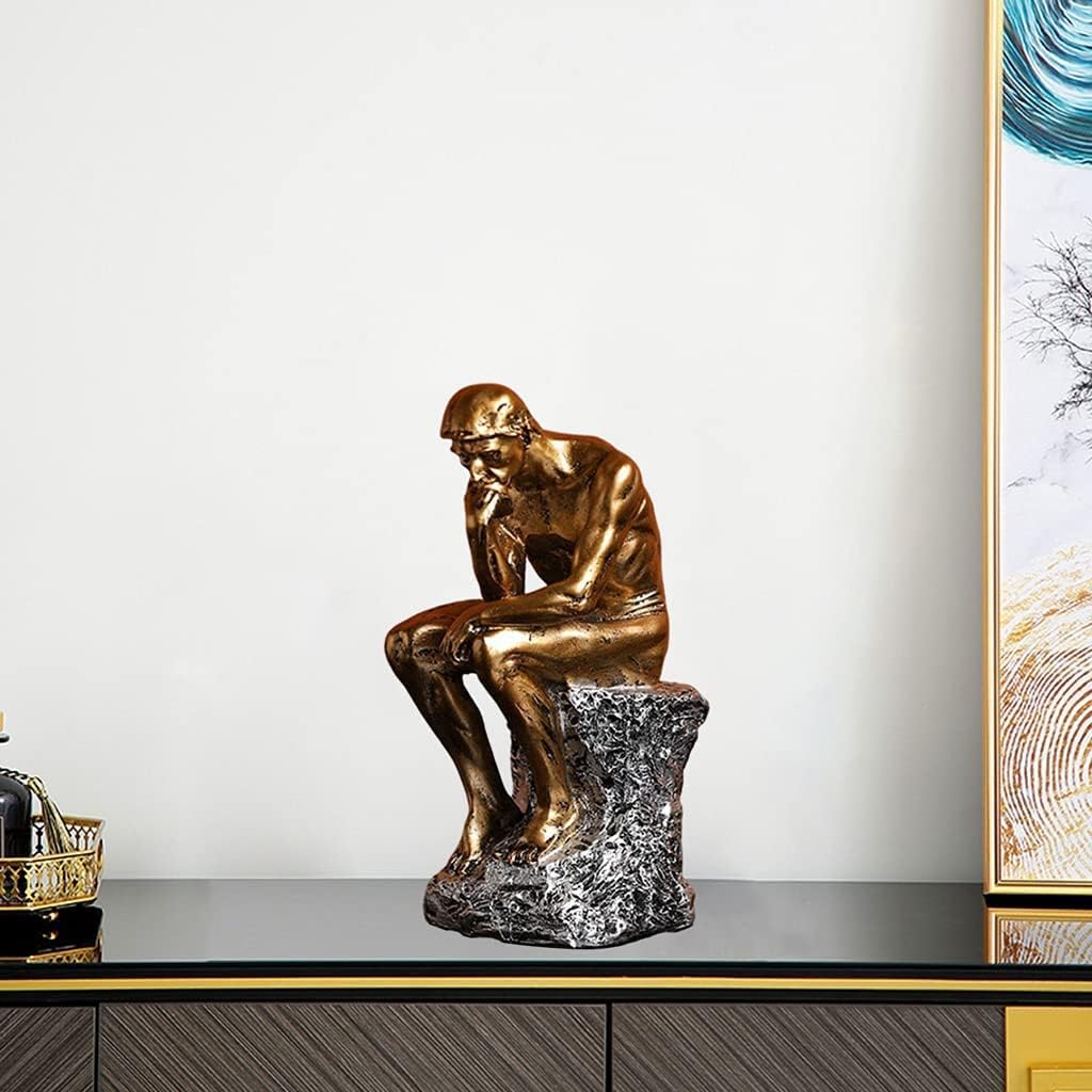 Resin Thinker Statue Thinker Figurine Thinking Man Sculptures