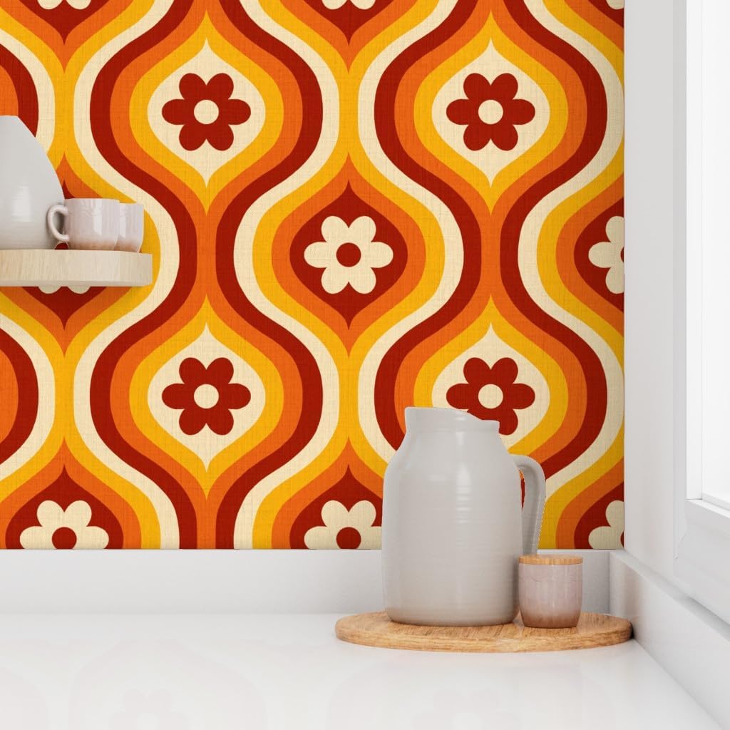 Peel & Stick Wallpaper Swatch / 24 x 12 / Yellow