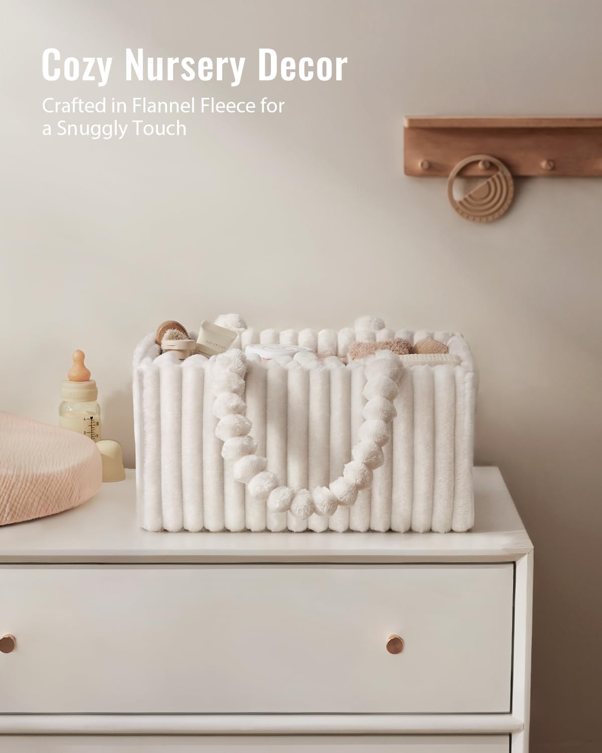 Nursery Storage Basket / Cream White