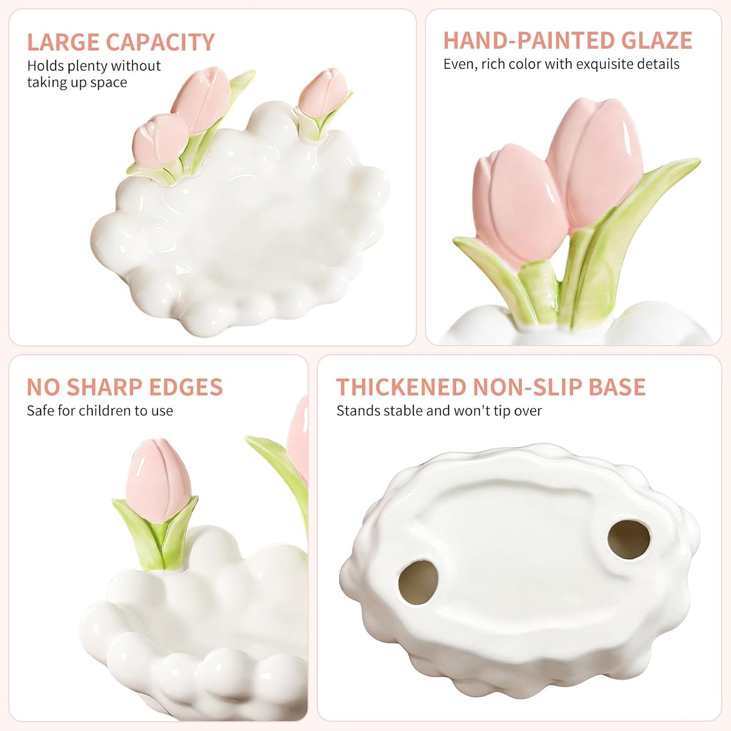 Ceramic Tulip Jewelry Tray