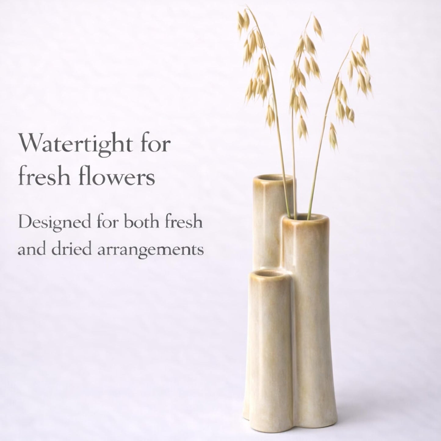 Sculptural Ceramic Vase / Ivory