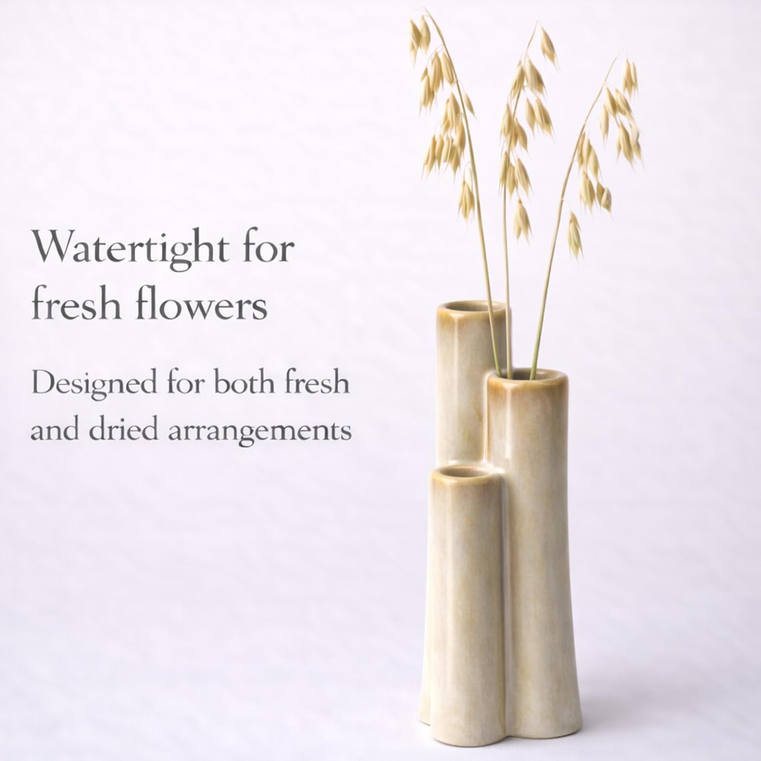 Sculptural Ceramic Vase / Ivory