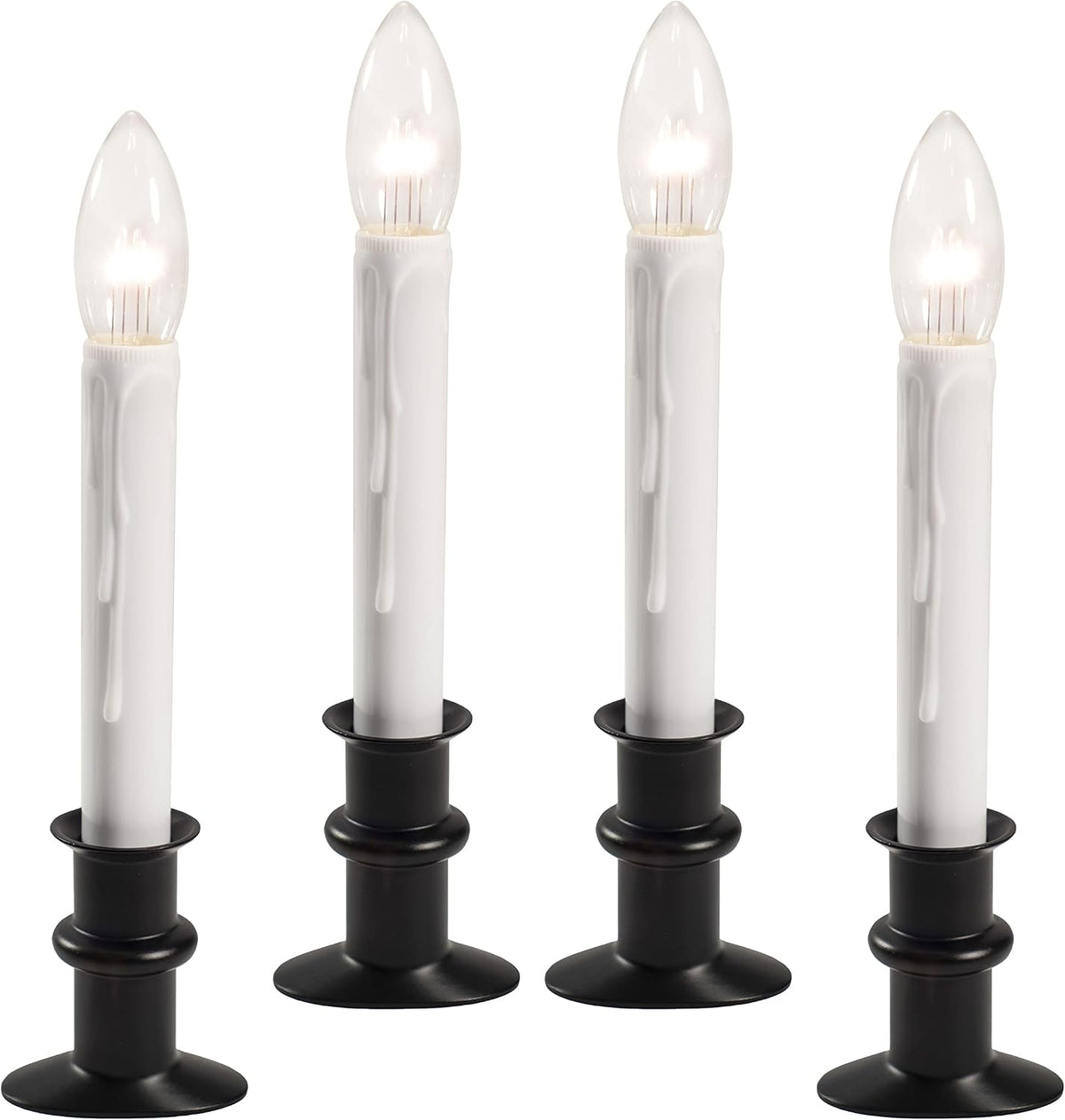 612 Vermont Ultra Bright Battery Operated LED Window Candles, Narrow Base