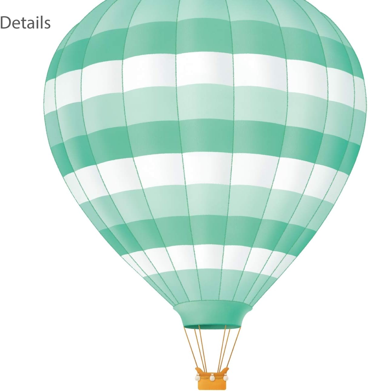 DS8-1801 Rainbow and Kids Wall Stickers Wall Decals Peel and Stick Removable Wall / Hot Air Balloons