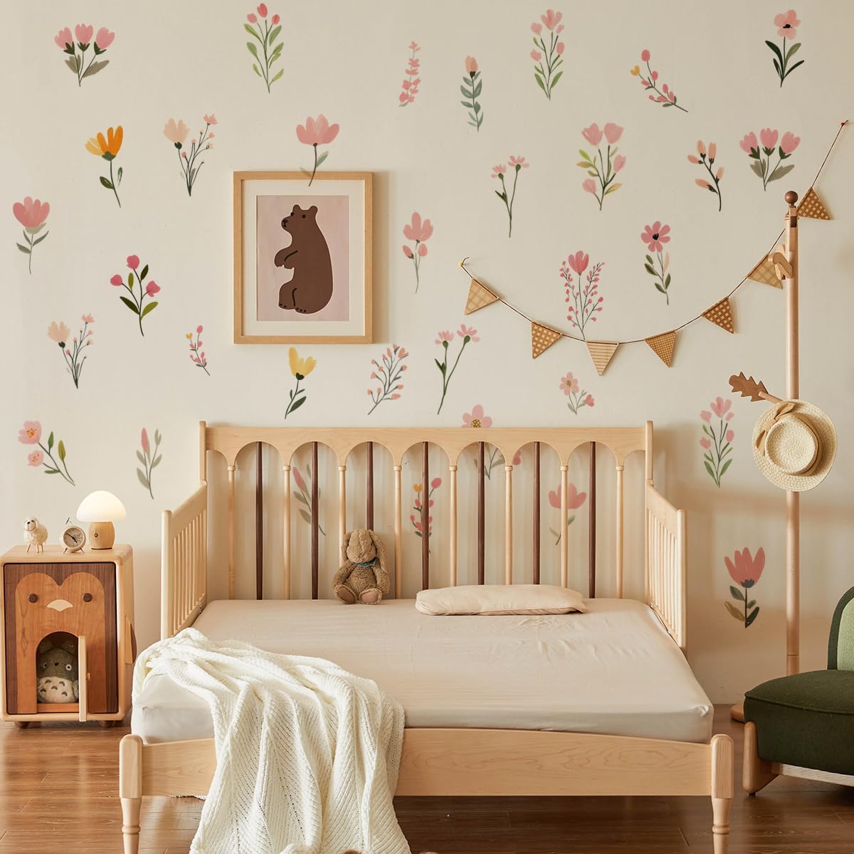 Boho Flower Wall Decals / S203-flower-wall Stickers