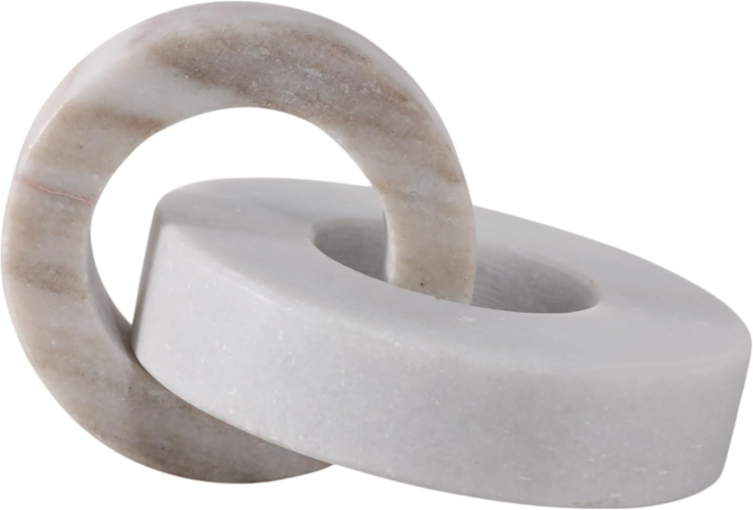 Modern Shelf Sculpture and Office Accents / 6.0" H / White