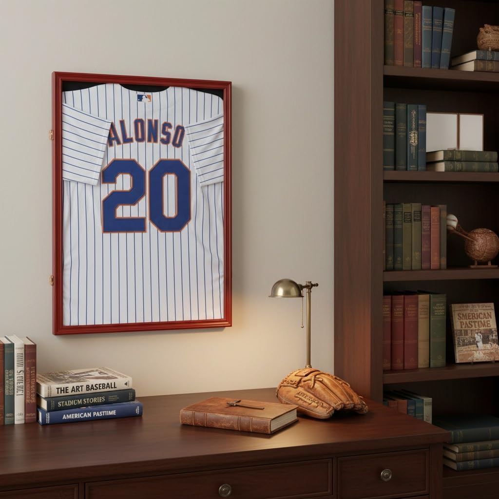 Pro Collector's Jersey Display Case Frame Shadow Box with 98% UV Protection for Baseball Basketball Football Soccer