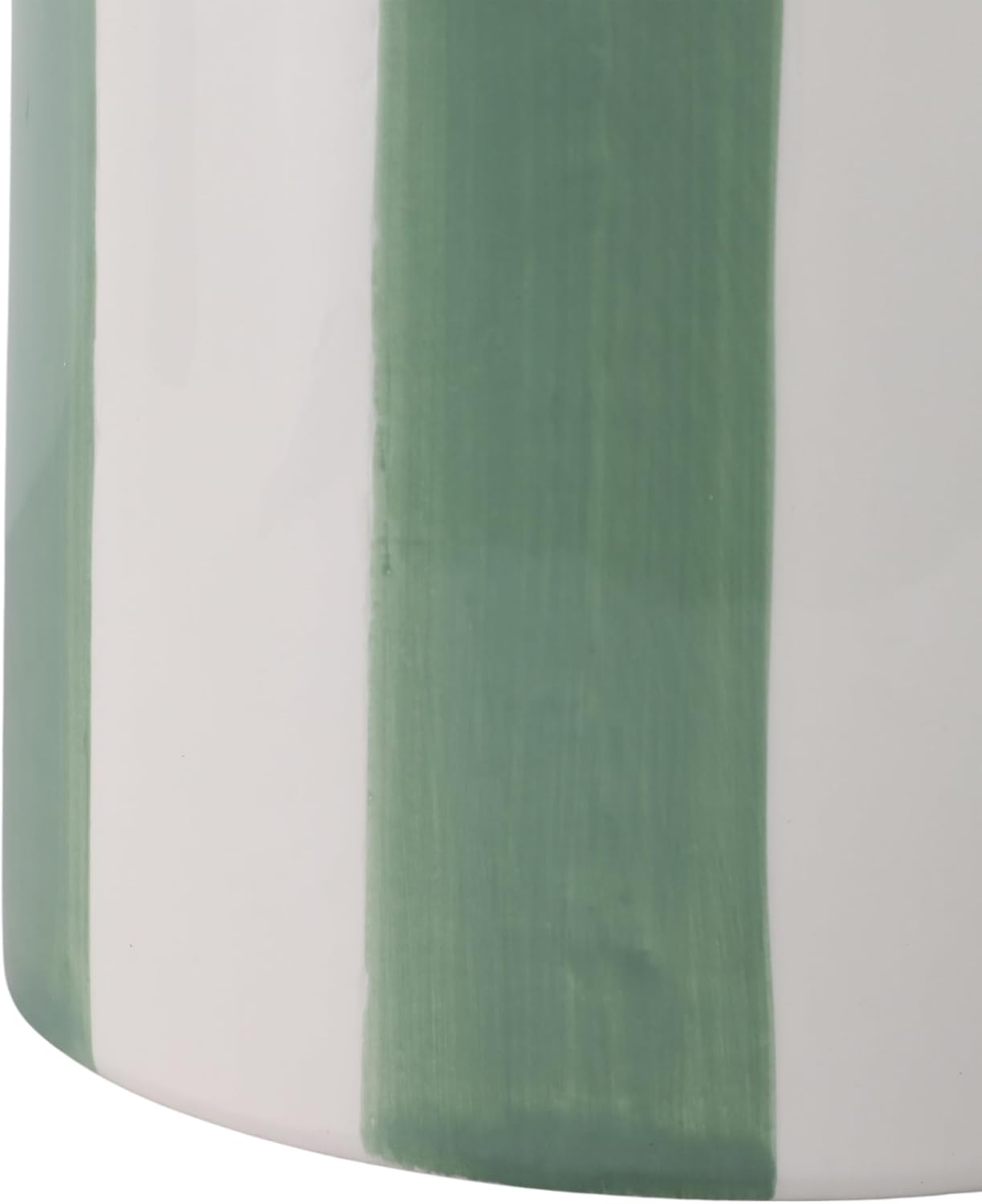 Ceramic Planter Pots / 6"L x 6"W x 6"H and 8"L x 8"W x 7"H / Green