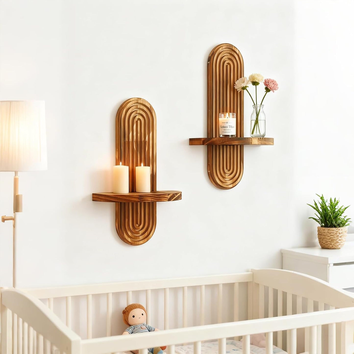 Floating Shelves / 1 Dark Brown / Set of 2