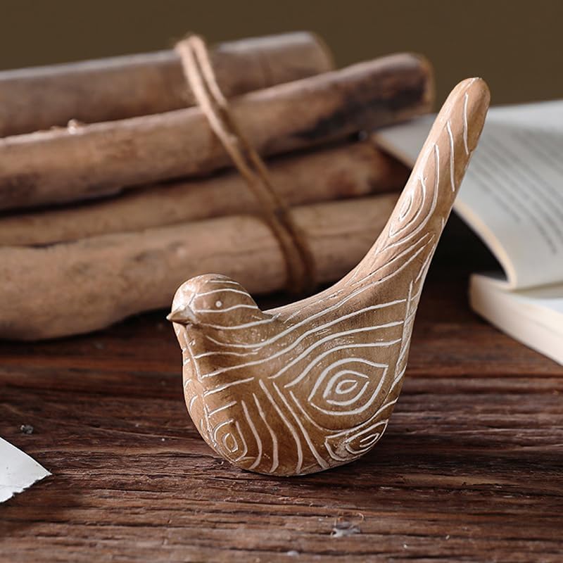 Bird Statues Home Decor / A Set