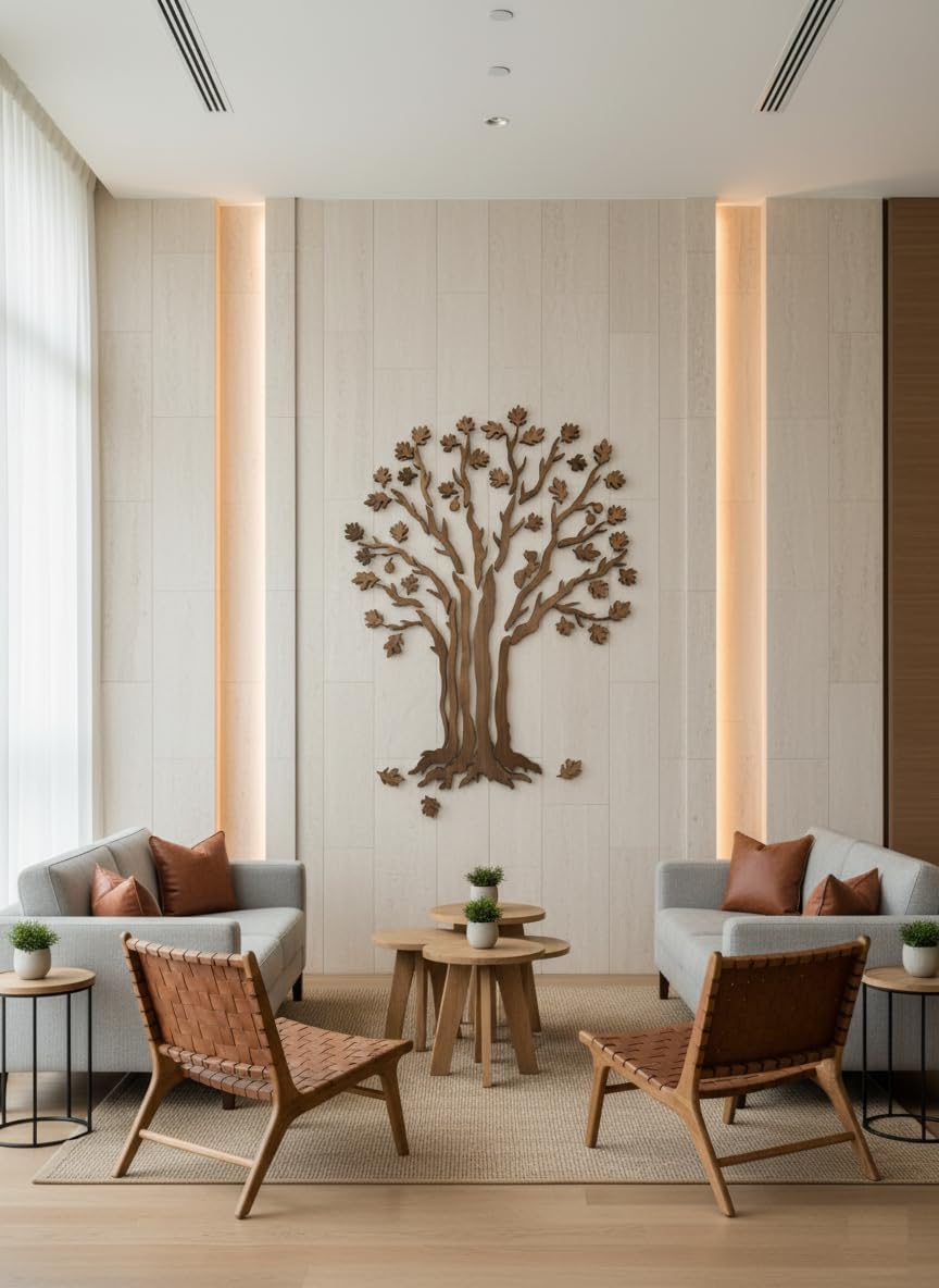 Rustic Forest Decor / Bronze / 39 x 59