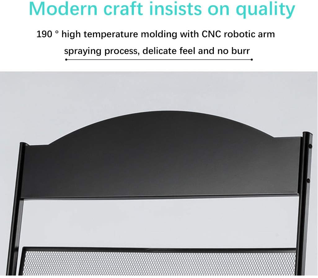 Iron Simple Floor-Standing Magazine Display Rack - Black